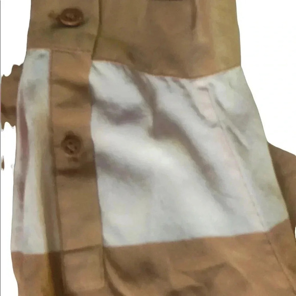 Fossil neutral striped Crew Neck silk blouse Fall Blouse classic preppy timeless - Picture 9 of 12